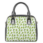 Cute Frog Pattern Print Shoulder Handbag