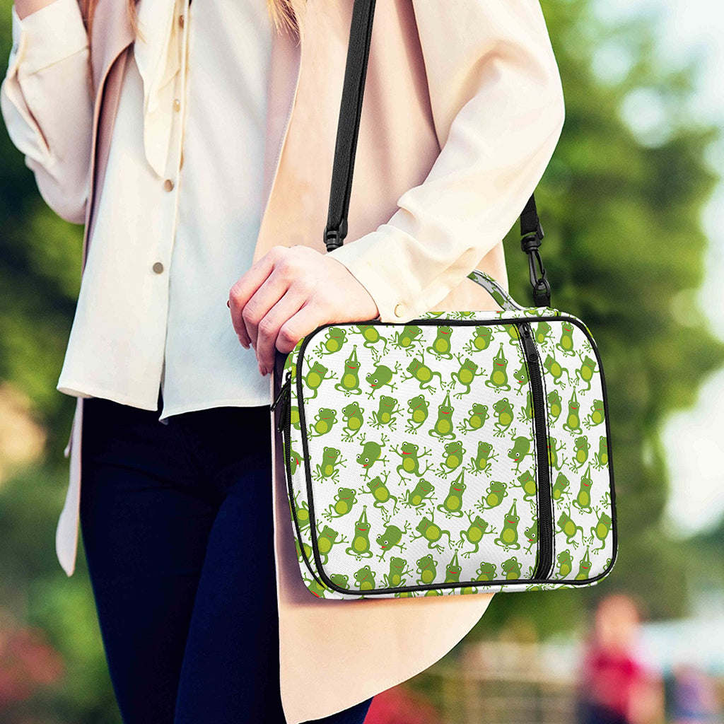 Cute Frog Pattern Print Shoulder Strap Bible Bag