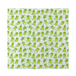 Cute Frog Pattern Print Silk Bandana
