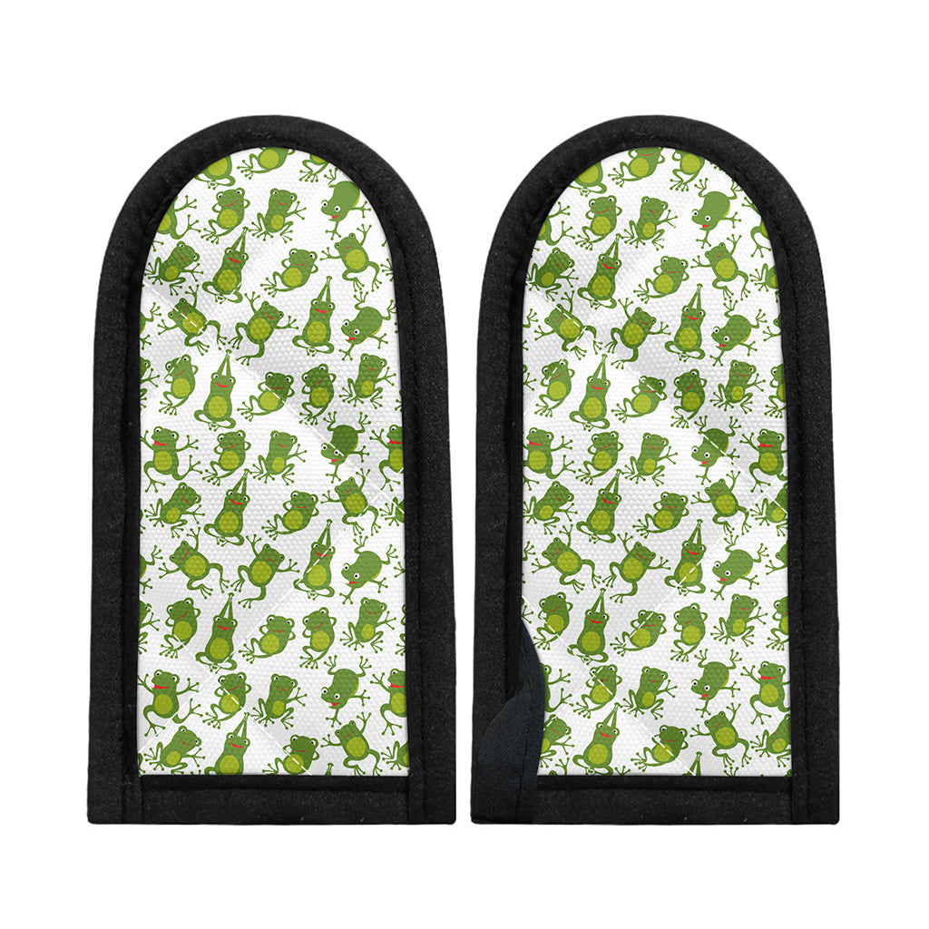 Cute Frog Pattern Print Skillet Handle Cover