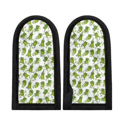 Cute Frog Pattern Print Skillet Handle Cover