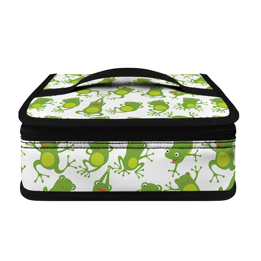 Cute Frog Pattern Print Small Lunch Bag