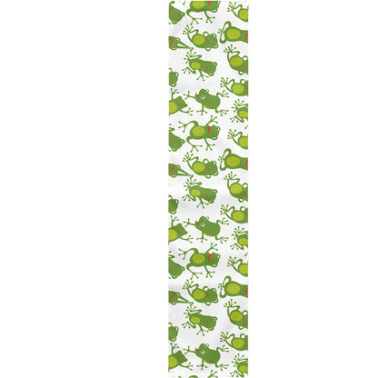 Cute Frog Pattern Print Table Runner