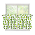 Cute Frog Pattern Print Tier Curtains