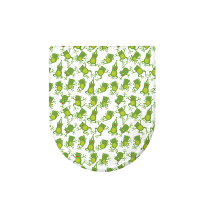 Cute Frog Pattern Print Toilet Lid Cover