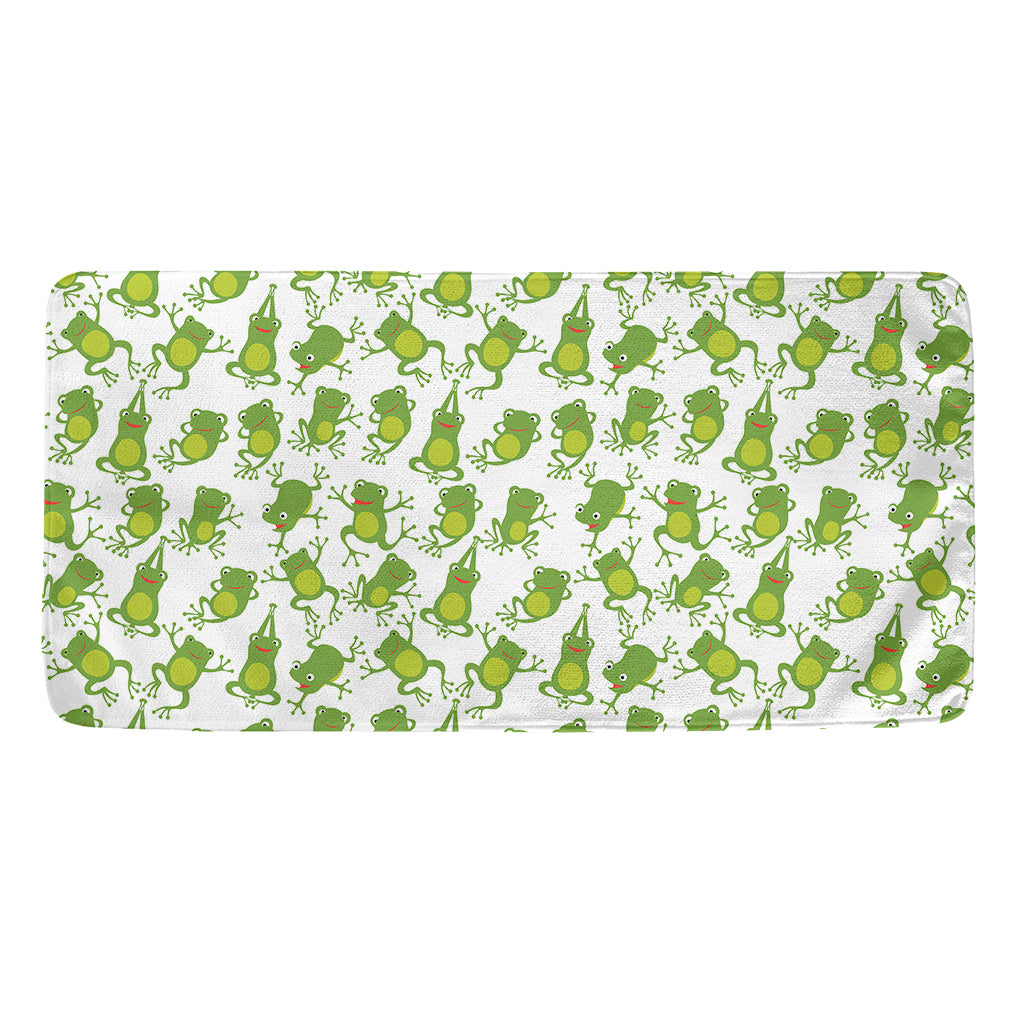 Cute Frog Pattern Print Towel