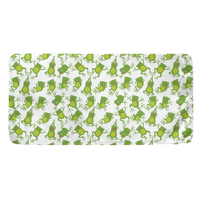 Cute Frog Pattern Print Towel
