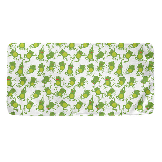 Cute Frog Pattern Print Towel