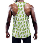 Cute Frog Pattern Print Training Tank Top