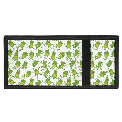 Cute Frog Pattern Print Trifold Wallet
