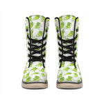 Cute Frog Pattern Print Winter Boots