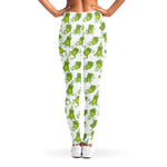 Cute Frog Pattern Print Women's Leggings