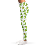 Cute Frog Pattern Print Women's Leggings