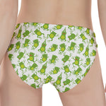 Cute Frog Pattern Print Women's Panties