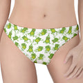 Cute Frog Pattern Print Women's Thong