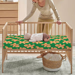 Cute Gingerbread Man Pattern Print Baby Crib Sheet