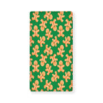 Cute Gingerbread Man Pattern Print Baby Crib Sheet