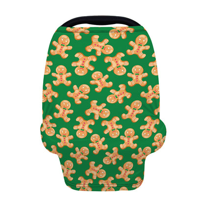 Cute Gingerbread Man Pattern Print Baby Seat Cover