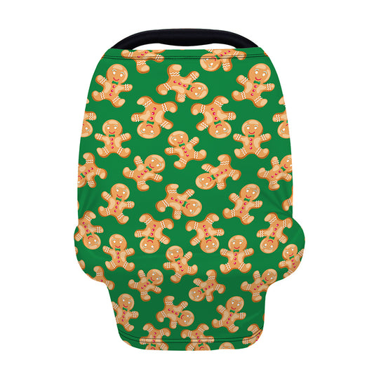 Cute Gingerbread Man Pattern Print Baby Seat Cover