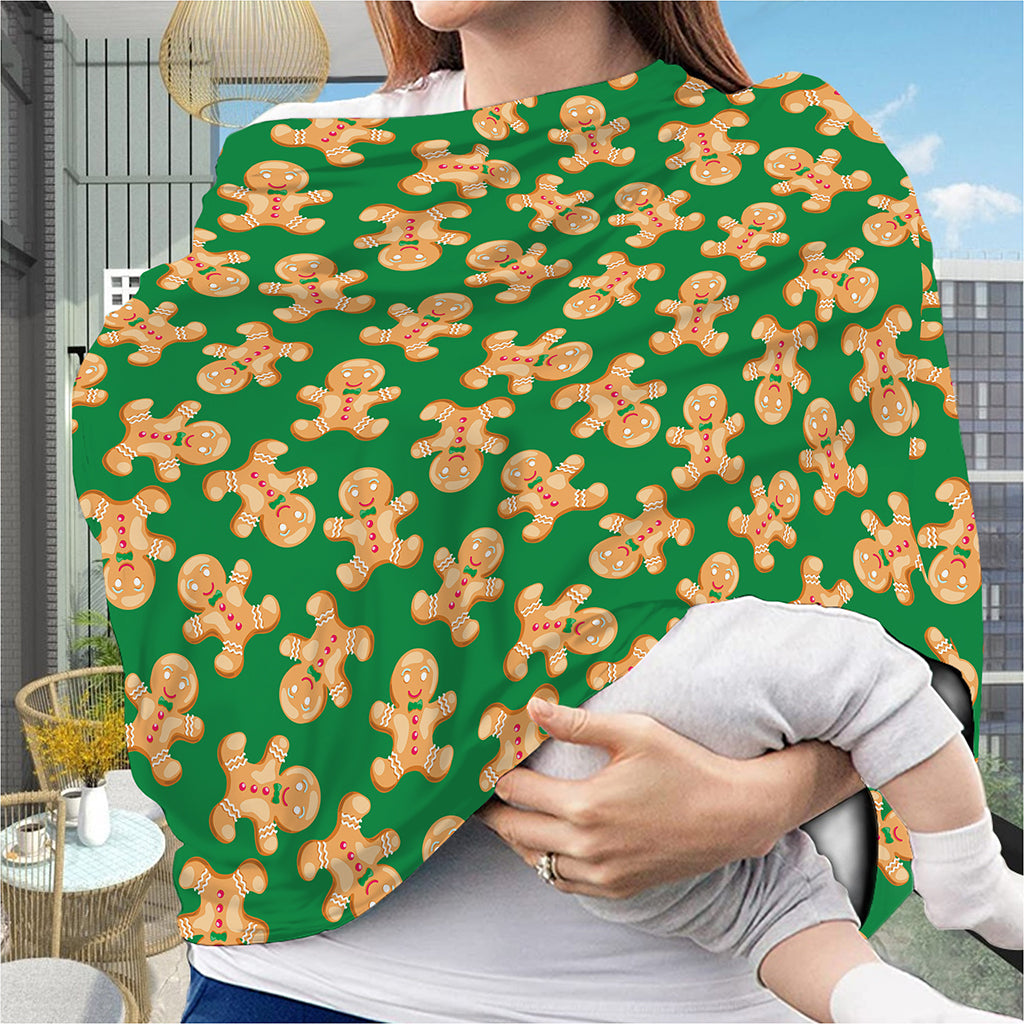 Cute Gingerbread Man Pattern Print Baby Seat Cover