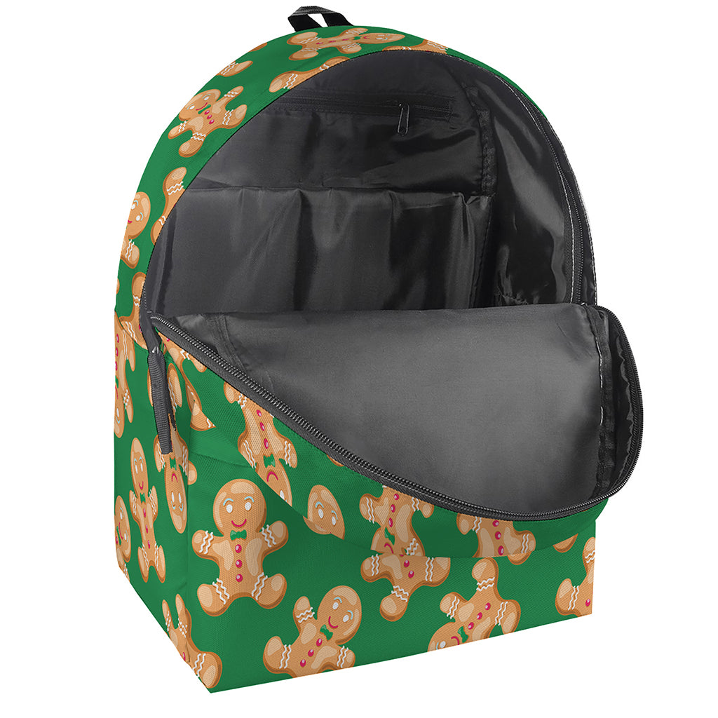 Cute Gingerbread Man Pattern Print Backpack