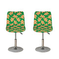 Cute Gingerbread Man Pattern Print Bar Stool Covers
