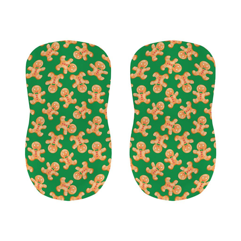 Cute Gingerbread Man Pattern Print Bar Stool Covers