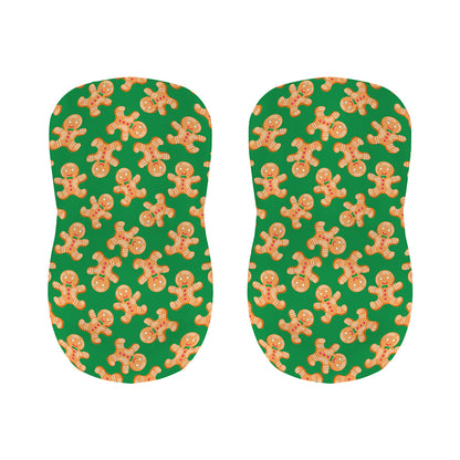 Cute Gingerbread Man Pattern Print Bar Stool Covers