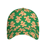 Cute Gingerbread Man Pattern Print Baseball Cap