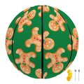 Cute Gingerbread Man Pattern Print Basketball