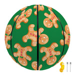Cute Gingerbread Man Pattern Print Basketball