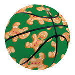 Cute Gingerbread Man Pattern Print Basketball