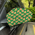 Cute Gingerbread Man Pattern Print Car Side Mirror Covers