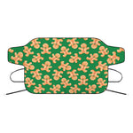 Cute Gingerbread Man Pattern Print Car Windshield Snow Cover