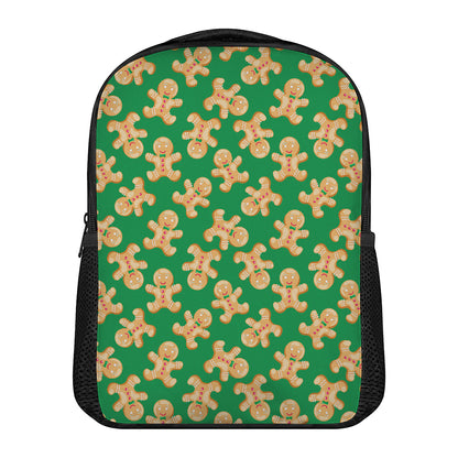 Cute Gingerbread Man Pattern Print Casual Backpack