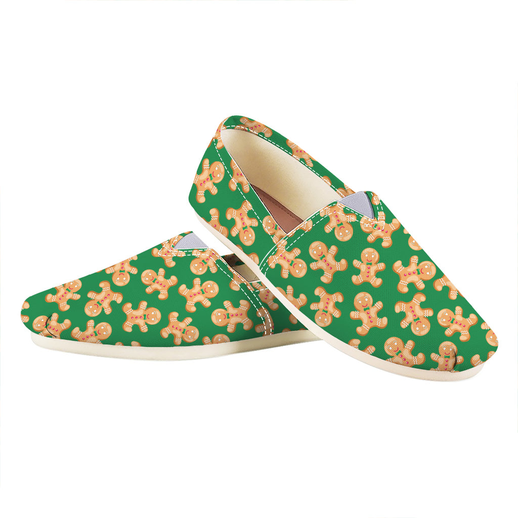Cute Gingerbread Man Pattern Print Casual Shoes
