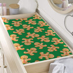 Cute Gingerbread Man Pattern Print Changing Pad Cover