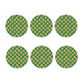 Cute Gingerbread Man Pattern Print Coaster Set