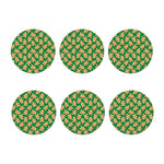 Cute Gingerbread Man Pattern Print Coaster Set