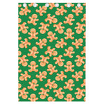 Cute Gingerbread Man Pattern Print Curtain