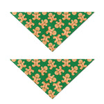 Cute Gingerbread Man Pattern Print Dog Bandana
