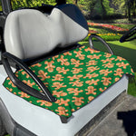 Cute Gingerbread Man Pattern Print Golf Cart Seat Cover