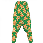 Cute Gingerbread Man Pattern Print Hammer Pants