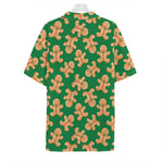Cute Gingerbread Man Pattern Print Hawaiian Shirt