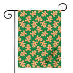 Cute Gingerbread Man Pattern Print House Flag