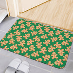 Cute Gingerbread Man Pattern Print Indoor Door Mat