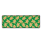 Cute Gingerbread Man Pattern Print Long Kitchen Mat