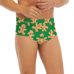 Cute Gingerbread Man Pattern Print Men's Briefs