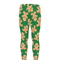 Cute Gingerbread Man Pattern Print Men's Leggings