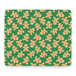 Cute Gingerbread Man Pattern Print Mouse Pad
